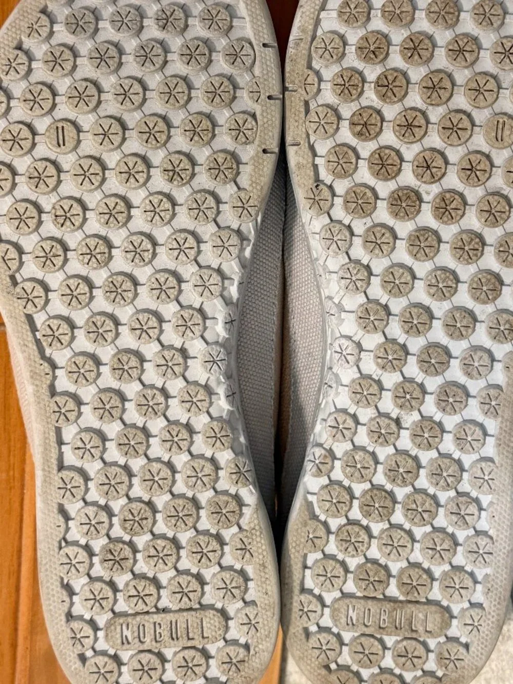 NOBULL Canvas Sand Neutral Trainer Athletic Gym Shoes Women's size 9